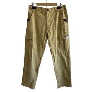 POLARIS Size 34 Beige Pelagic Nylon Fishing Pants Outdoor Hiking Travel Gorpcore